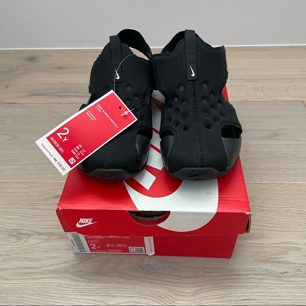 Nike Kids’ Sunray Protect 2 Sandals - Size 2Y